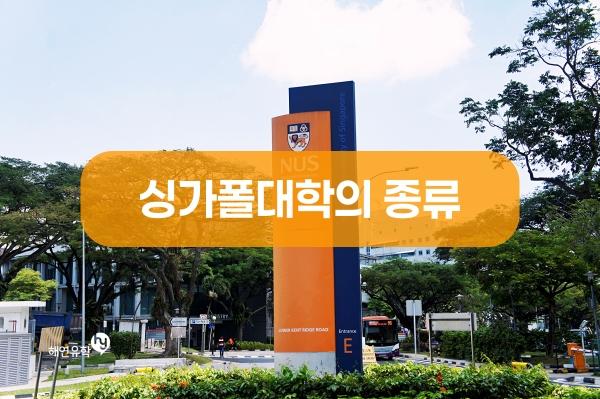 싱가폴 대학교는 어떤 종류들이 있을지 확인